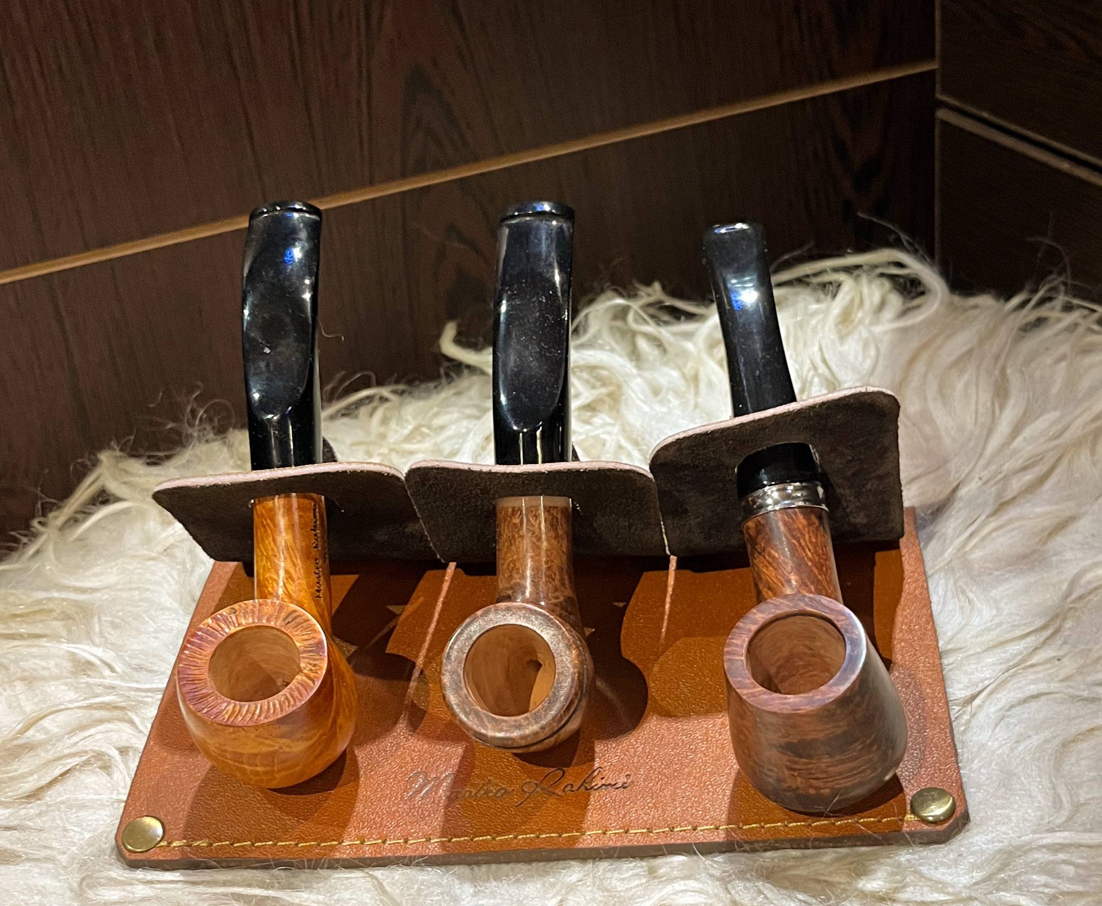 استند پیپ چرمی 3 استند پیپ چرمی